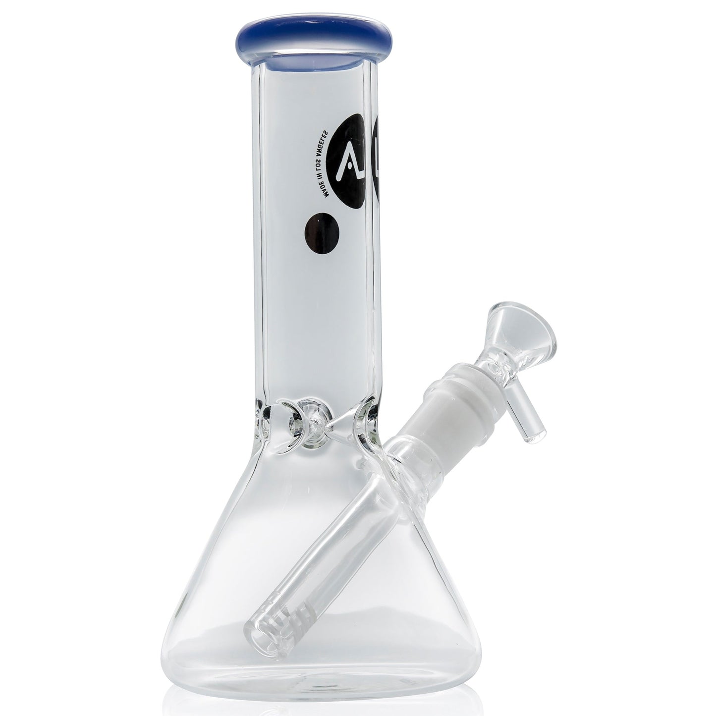 LA Pipes 8" Color Accented Mini Beaker Bong