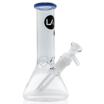 LA Pipes 8" Color Accented Mini Beaker Bong
