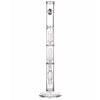 LA Pipes 14" Double Showerhead Perc Straight Tube Bong
