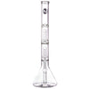 LA Pipes 14" Double Showerhead Perc Beaker Bong