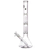 LA Pipes 14" Double Showerhead Perc Beaker Bong