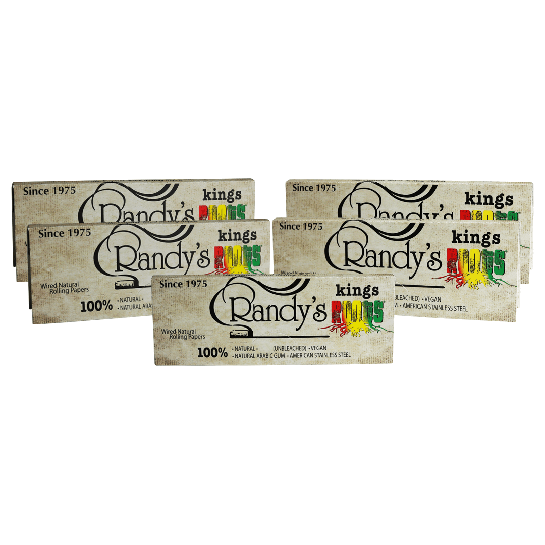 Randys King Roots - XL Organic Hemp Wired Rolling Papers