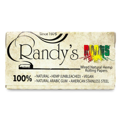 Randys Roots 1.25" Organic Hemp Wired Rolling Papers
