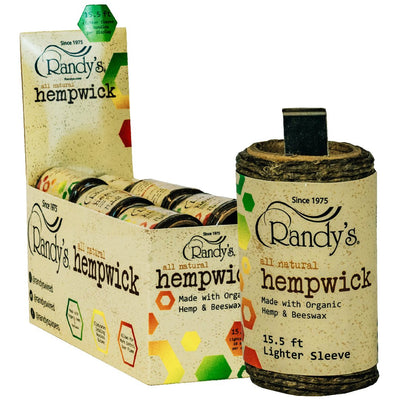 Randy’s Hemp Wick Lighter Sleeve - 15.5 ft Spool 