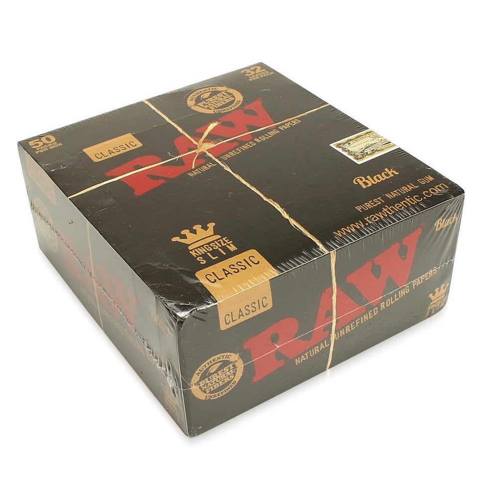Raw Classic Black King Slim Rolling Papers