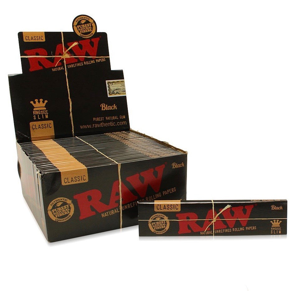 Raw Classic Black King Slim Rolling Papers