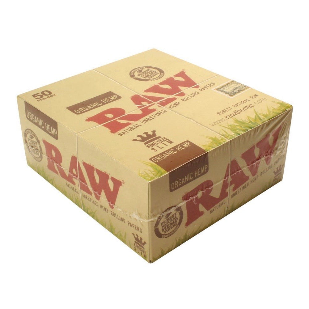 Raw Organic Hemp King Slim Rolling Papers