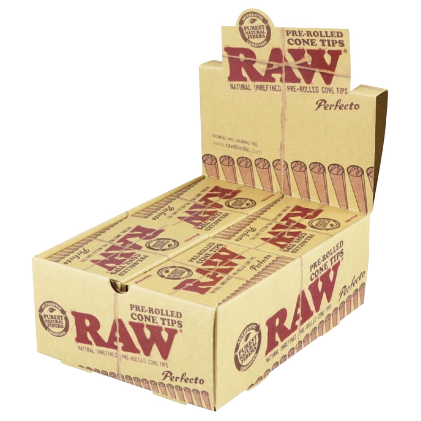 Raw Perfecto Pre-Rolled Cone Tips (21 Pack)
