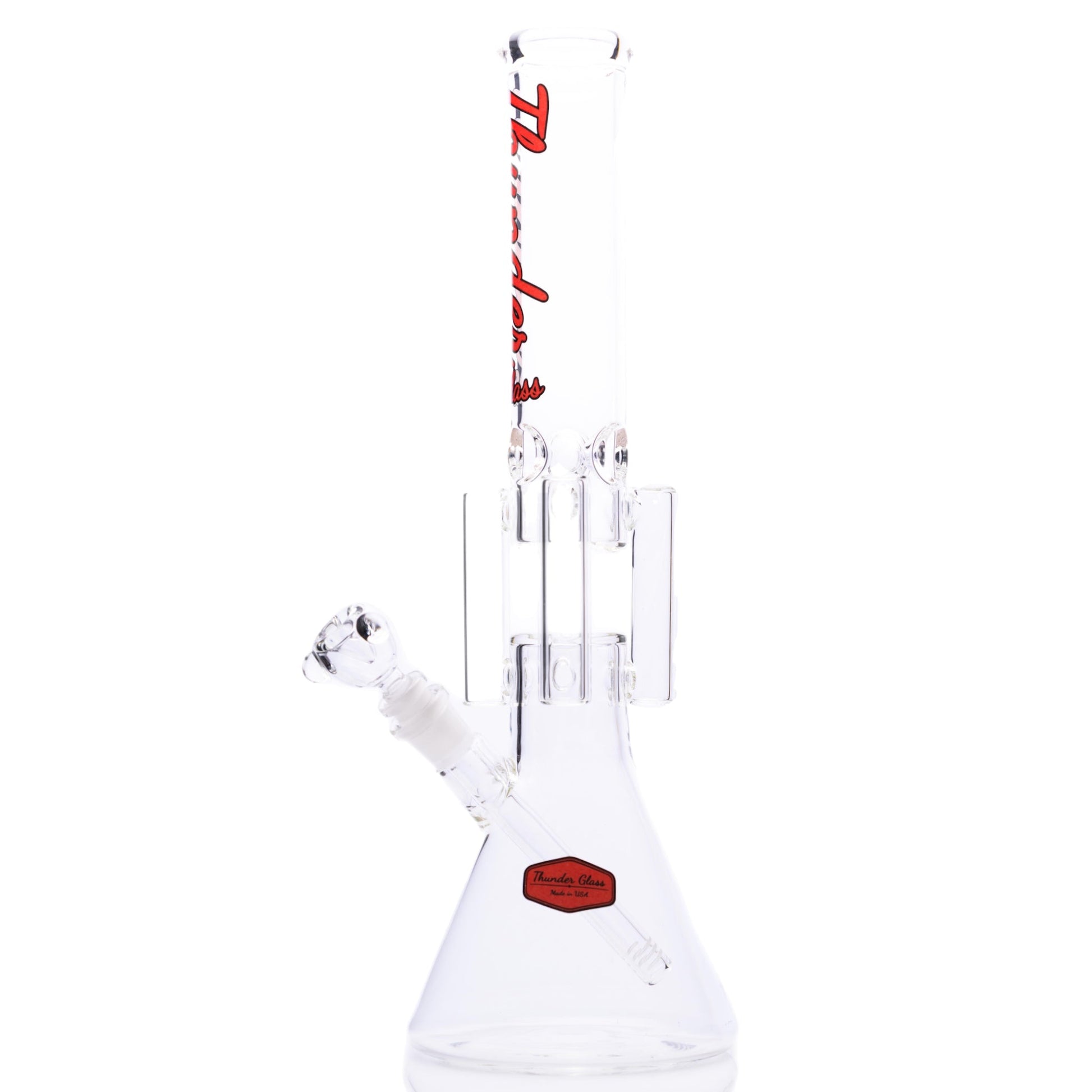 Thunder Glass Triple Arm Beaker Bong Right