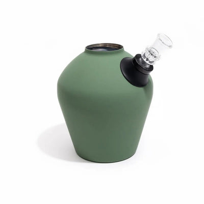 Chill Steel Pipe - Olive Green Rubberized Bong