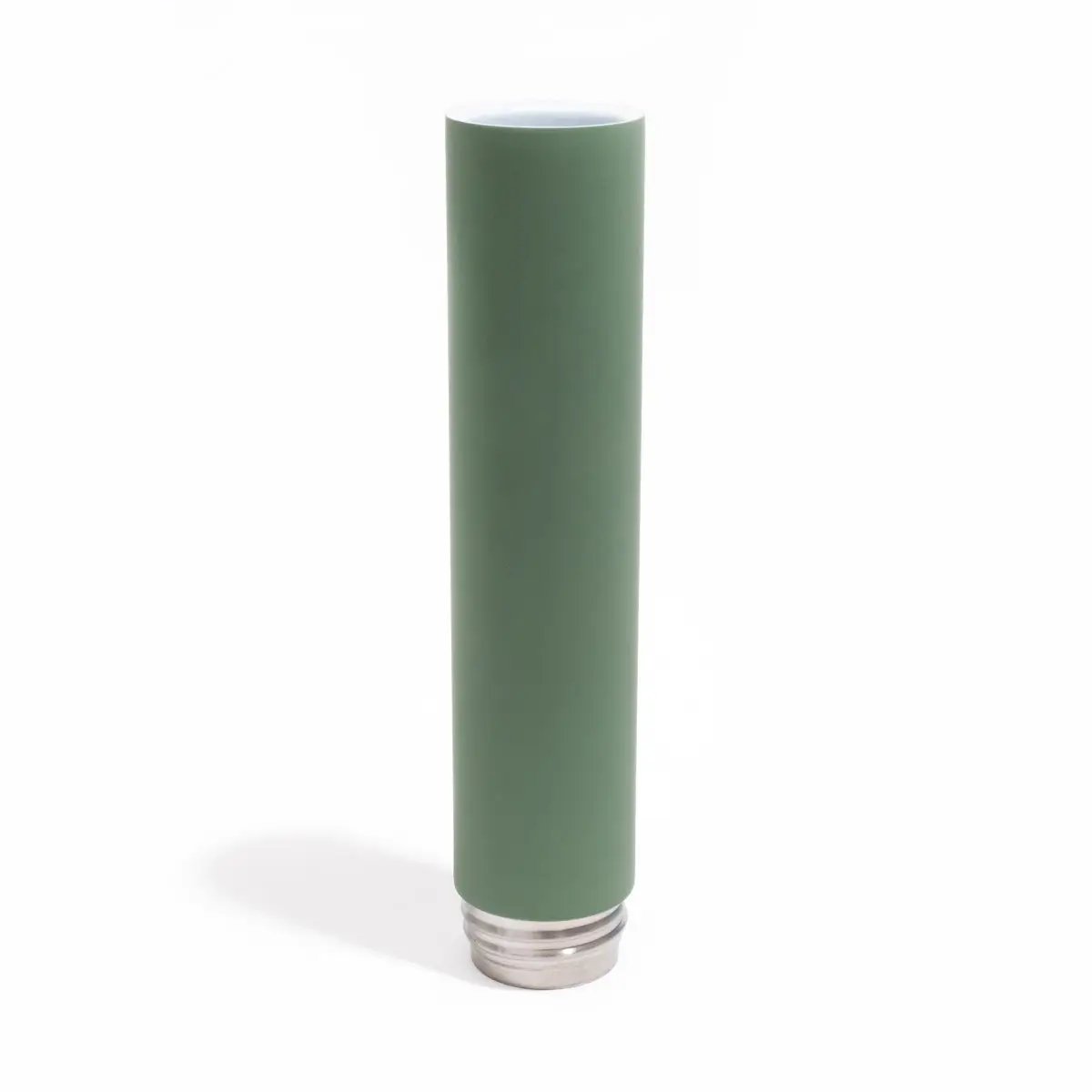 Chill Steel Pipe - Olive Green Rubberized Bong