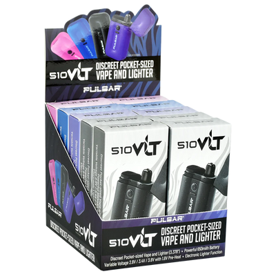 Pulsar VLT 510 Battery Vaporizer / Lighter | 650mAh | 10 Pack Display