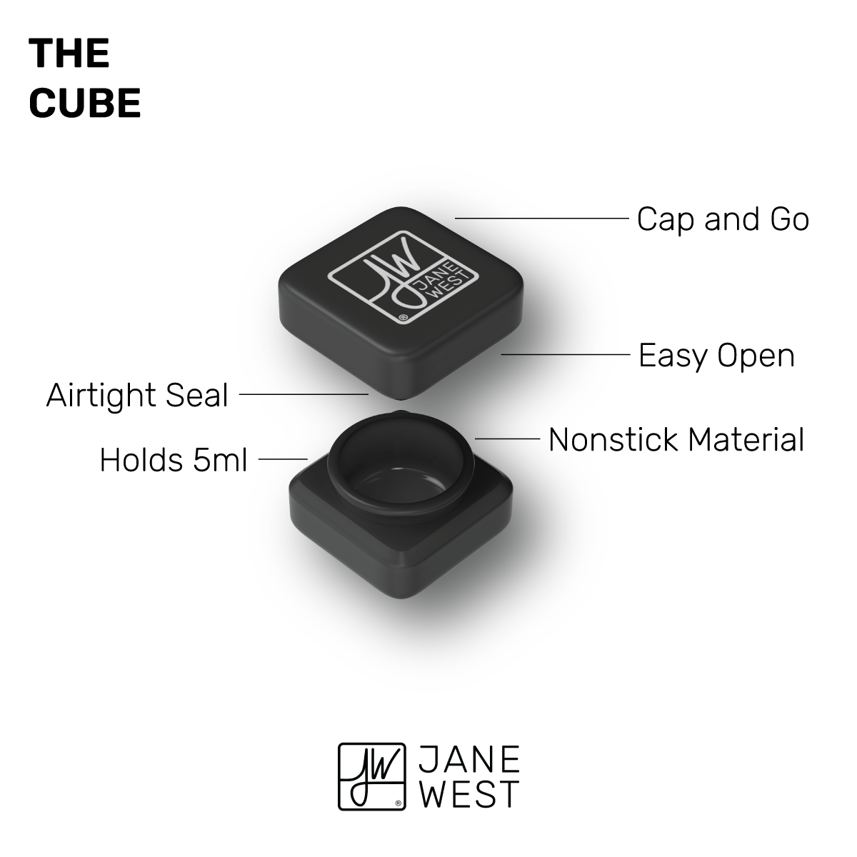 Silicone Cube POS | Black (Box of 27)