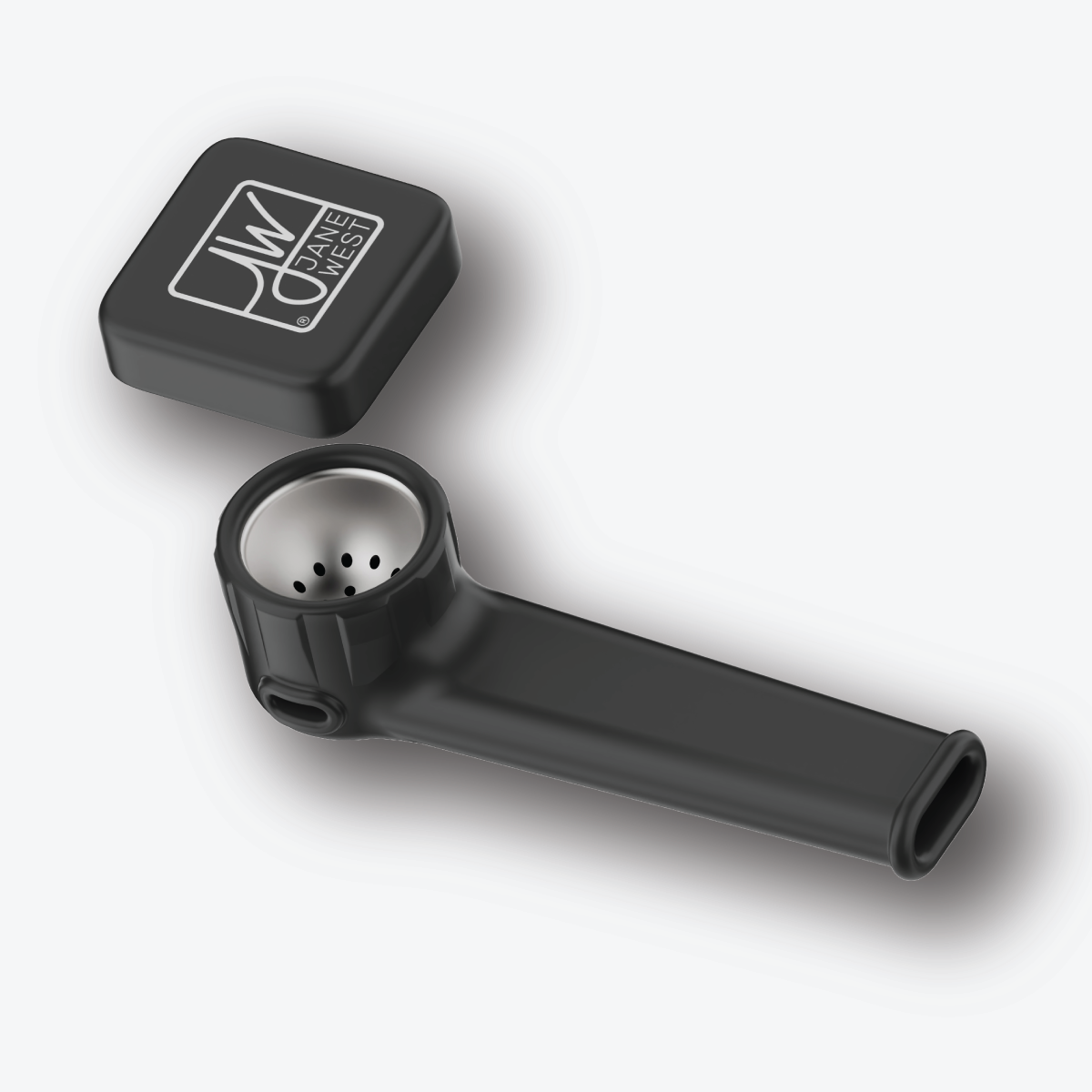 Outdoor Silicone Hand Pipe POS | Black (Box of 25)